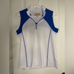 Size Small Sport Haley Golf Top With Bling Zipper Pull.